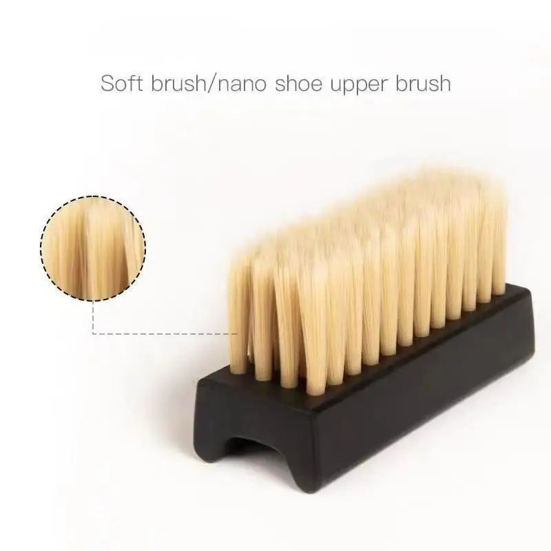 Nylon Shoe Cleaning Brush Set – Soft & Hard Bristles, 1 Pair Shoe Cleaning Brush Qme