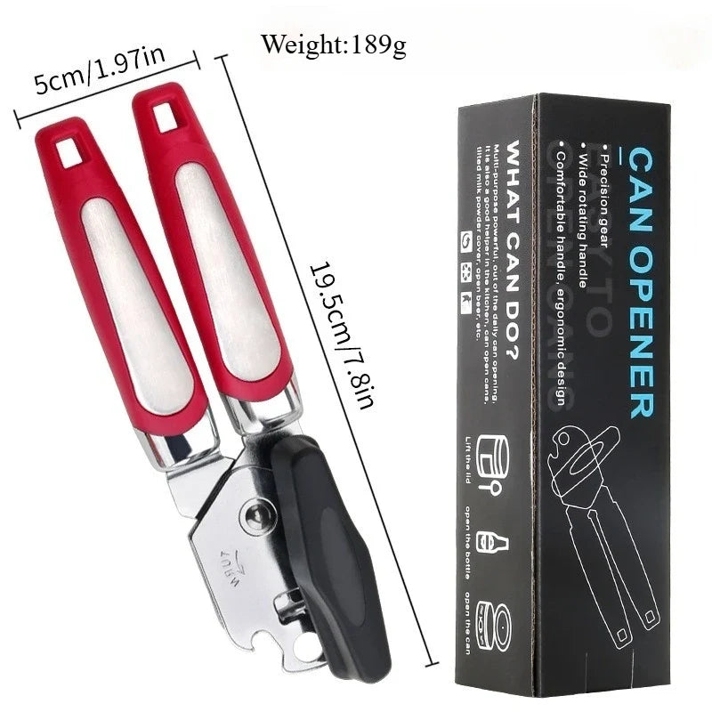 3-in-1 Stainless Steel Manual Can & Bottle Opener Tool Can & Bottle Opener Qme
