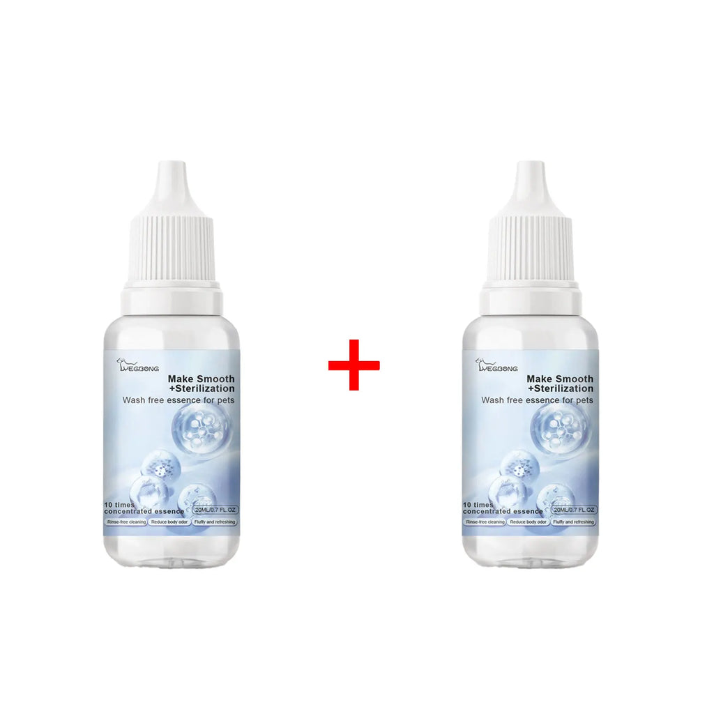 Yegbong No-Rinse Pet Shampoo – Dog & Cat Wash Free Essence Pet Grooming Shampoo Qst 40ml Bottled