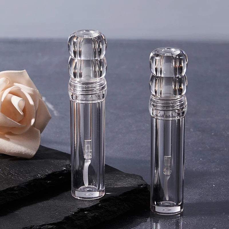 Refillable 3.5ml Lip Gloss Tube – Clear Empty Bottle & Brush Lip Gloss Container Qst Default Title
