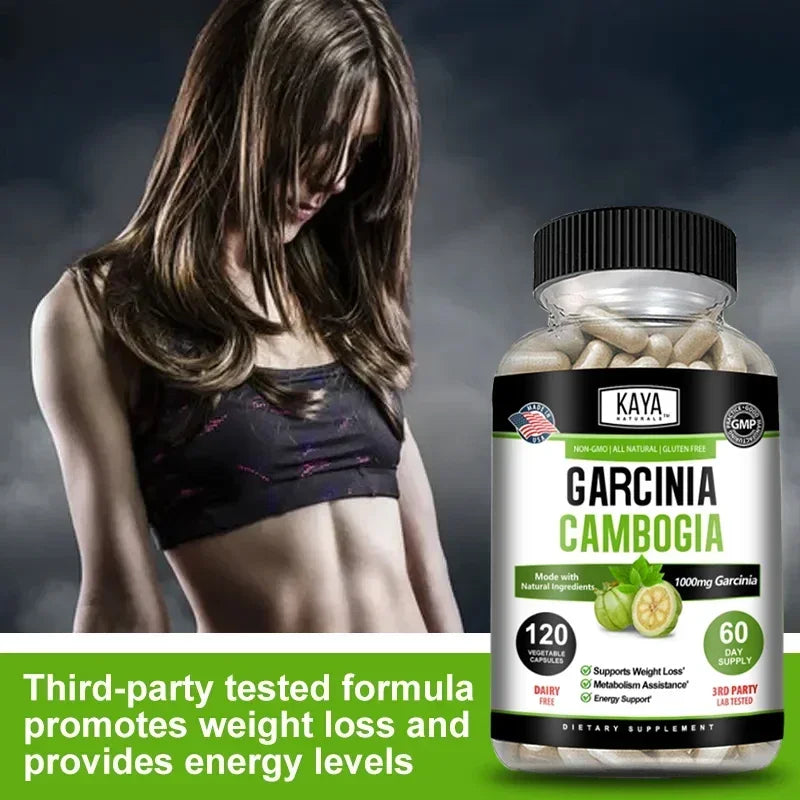 Garcinia Cambogia 1000mg Capsules – Metabolism & Energy Support Dietary Supplement Qst