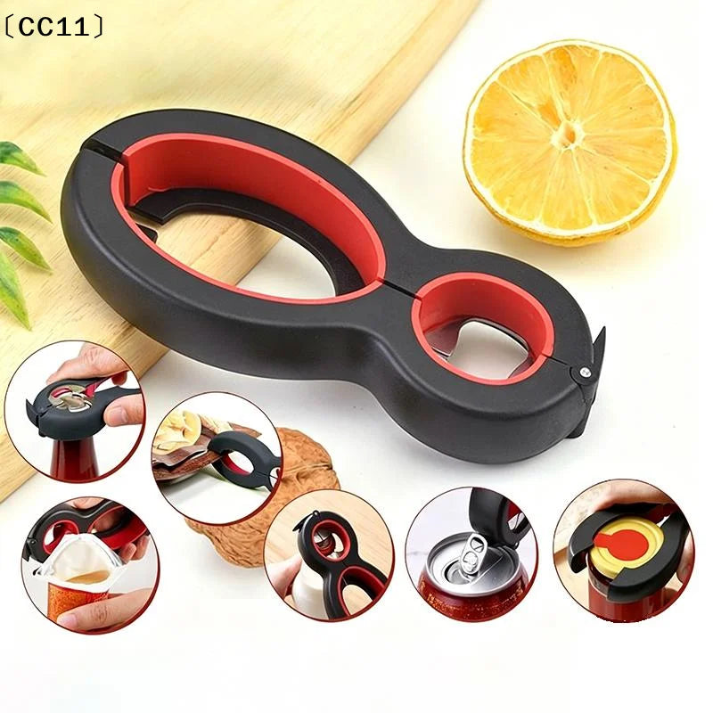 Multifunctional Can & Bottle Opener – Anti-Slip Jar Gripper Can & Bottle Opener Qme