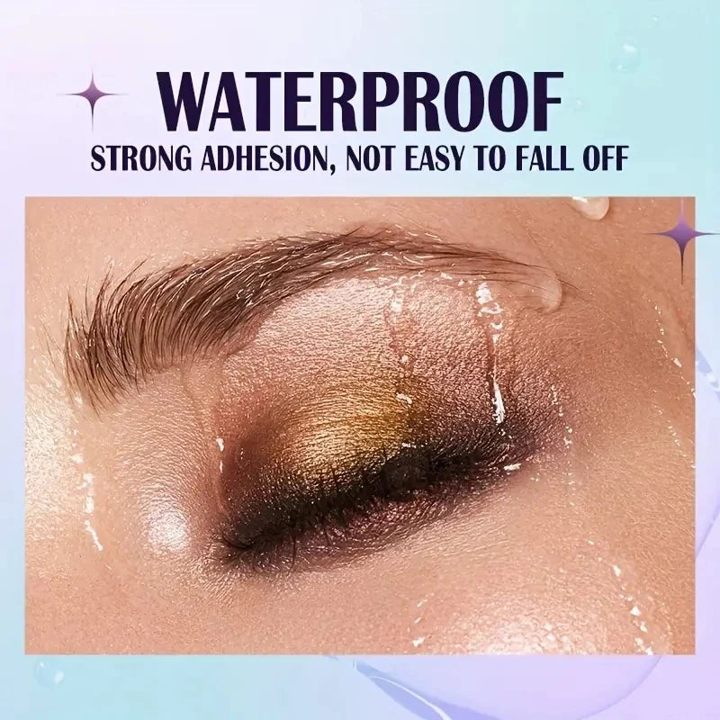 13-Shade Waterproof Liquid Eyeshadow Palette | Long-Lasting Glitter Liquid Eyeshadow Palette Qme