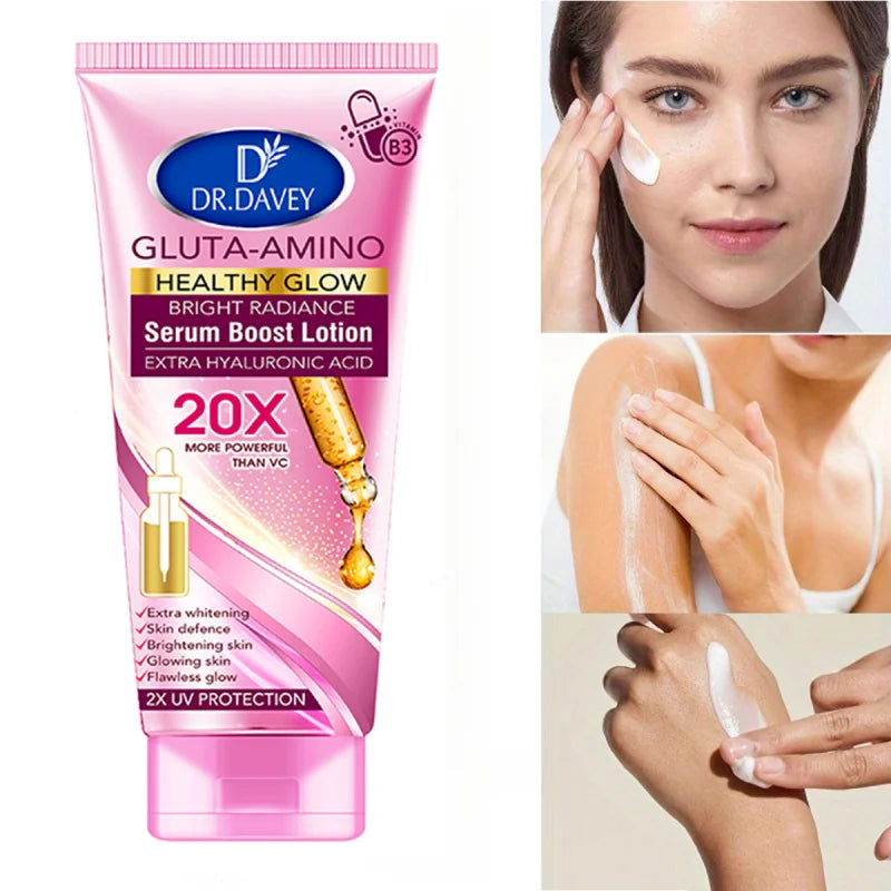 DR.DAVEY Gluta Amino Body Lotion 300ml – Deep Moisturizing Body Lotion Qst