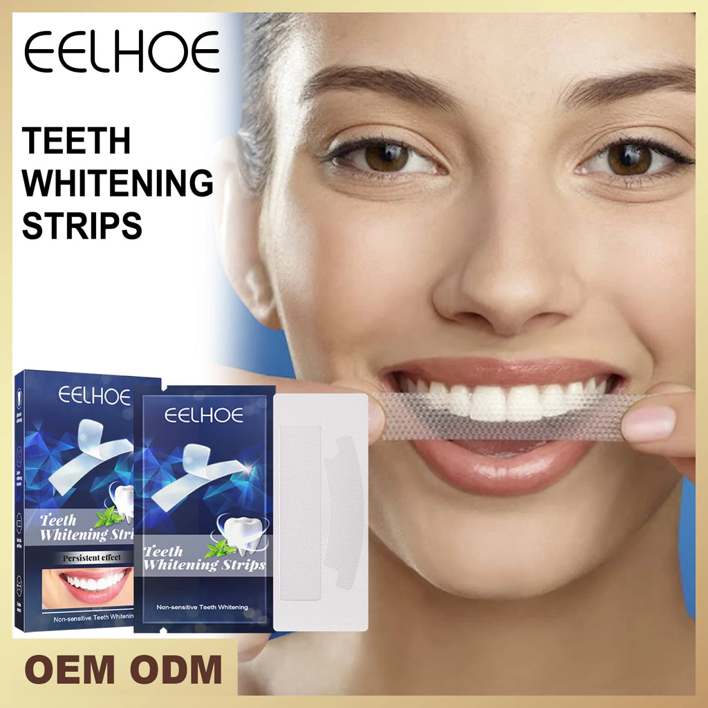 Eelhoe Teeth Whitening Strips – Mint Gel, 7pcs Oral Care Teeth Whitening Strips Qst