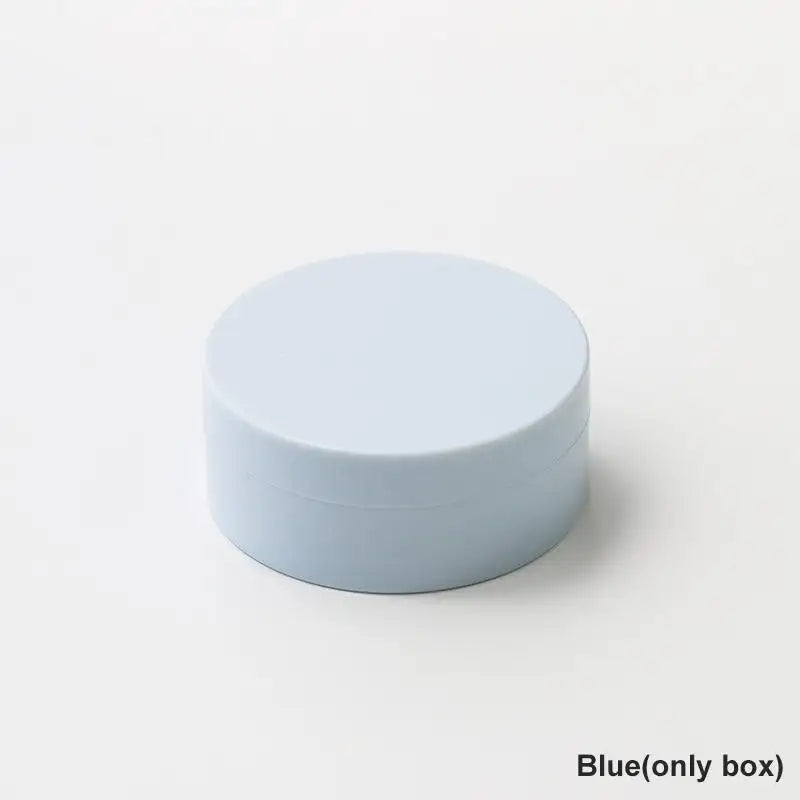 5g Refillable Loose Powder Jar with Sifter Lid & Puff Powder Jar Container Qst Blue box