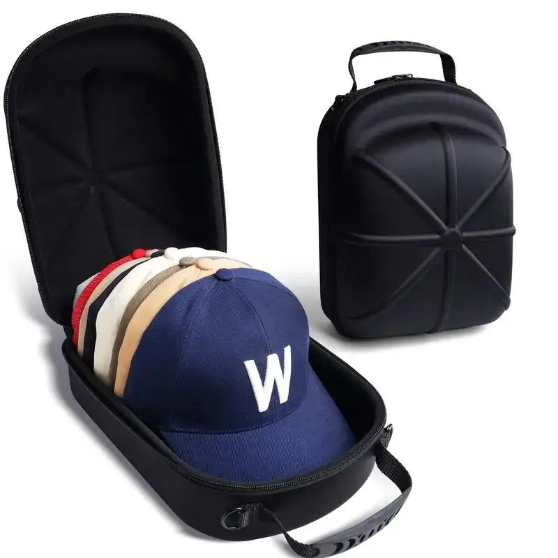 Baseball Cap Travel Bag – EVA Hard Shell Hat Carrier Case Hat Carrier Case Qme