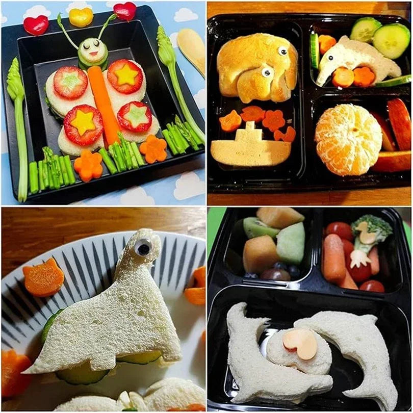Dinosaur Sandwich Cutter Mold for Kids – Bread & Biscuit Shaper Sandwich Cutter Mold Qme