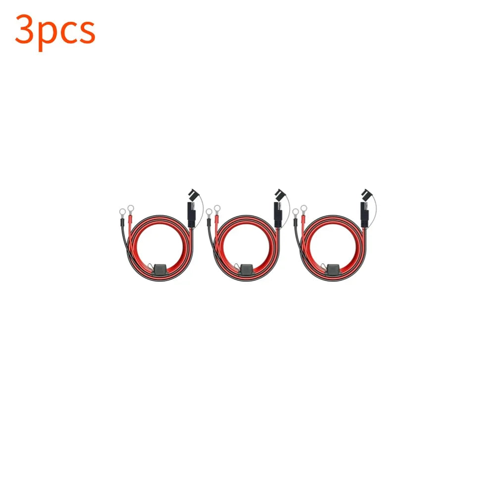SAE Quick Disconnect Motorcycle Battery Charger Cable 10A Battery Charger Cable Qme 3pcs