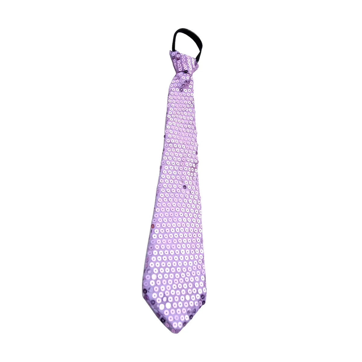 Shiny Sequin Necktie – Glitter Stage & Prom Tie Men Women Sequin Necktie Qme Light Purple
