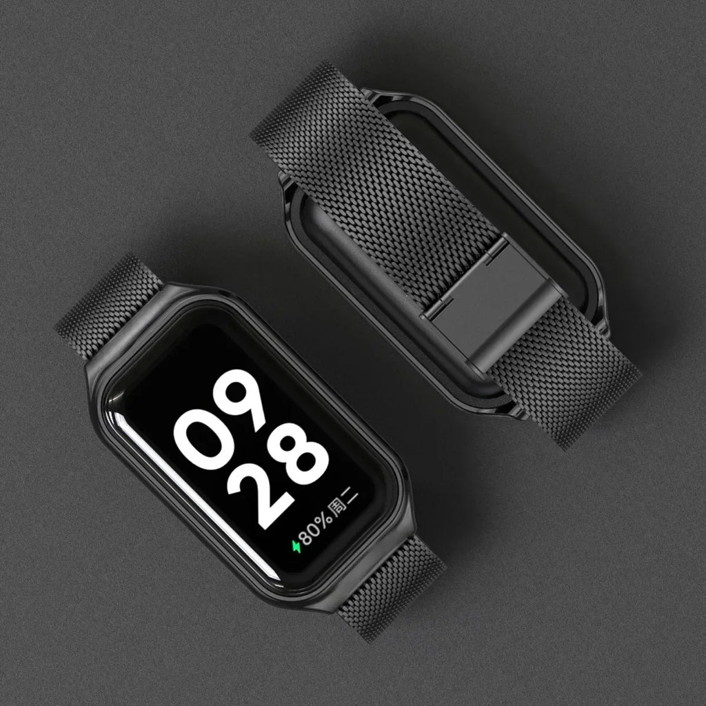 Xiaomi Mi Band 8 Active Stainless Steel Metal Strap | 14 Colors Smart Band Strap Qme