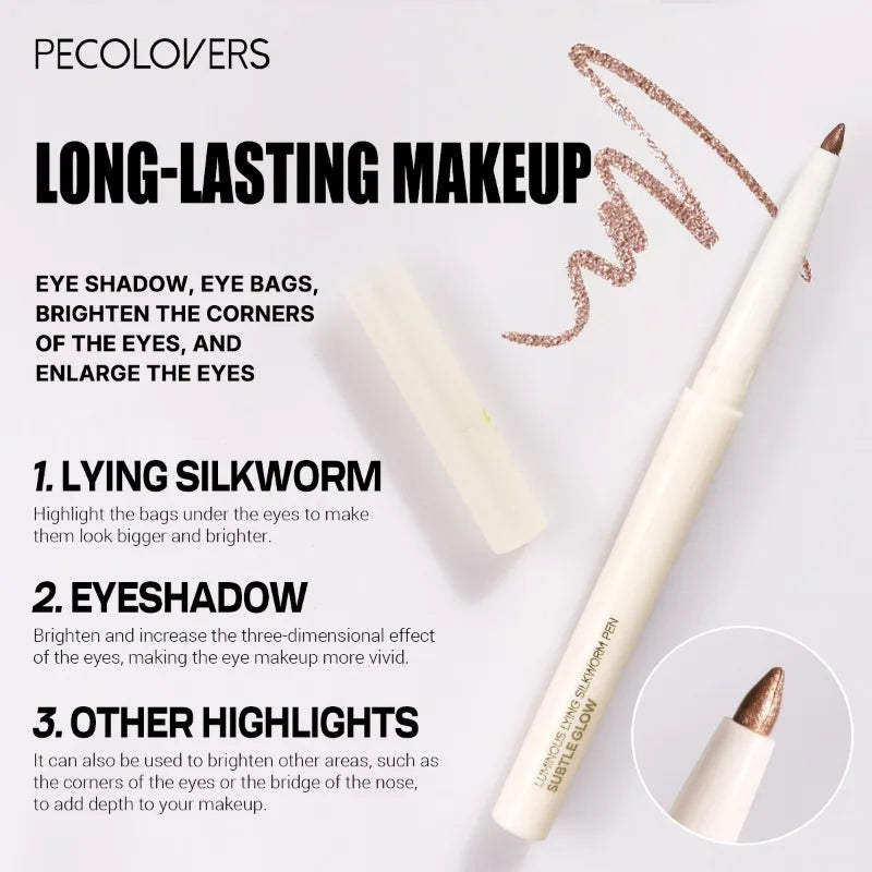 6-Color Eyeshadow Highlighter Pen – Brighten & Define Eyes Eyeshadow Highlighter Pen Qme