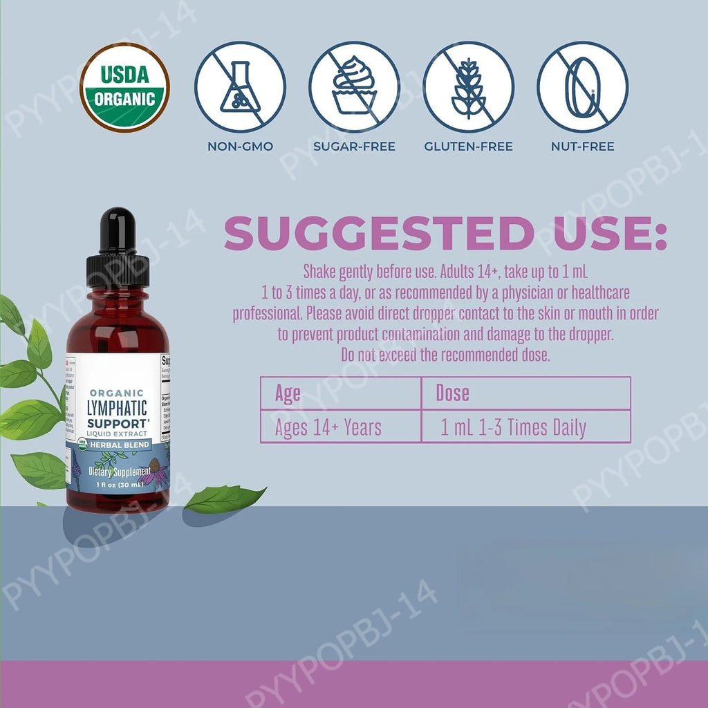 Organic Herbal Liquid Extract Drops – Echinacea & Elderberry 1 oz Herbal Liquid Extract Qst