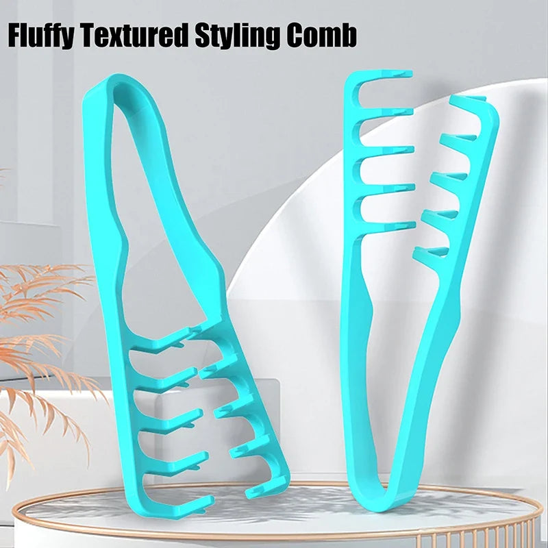 Wide-Tooth Volumizing Hair Comb – Curl & Fluffy Texture Styling Hair Styling Comb Qme