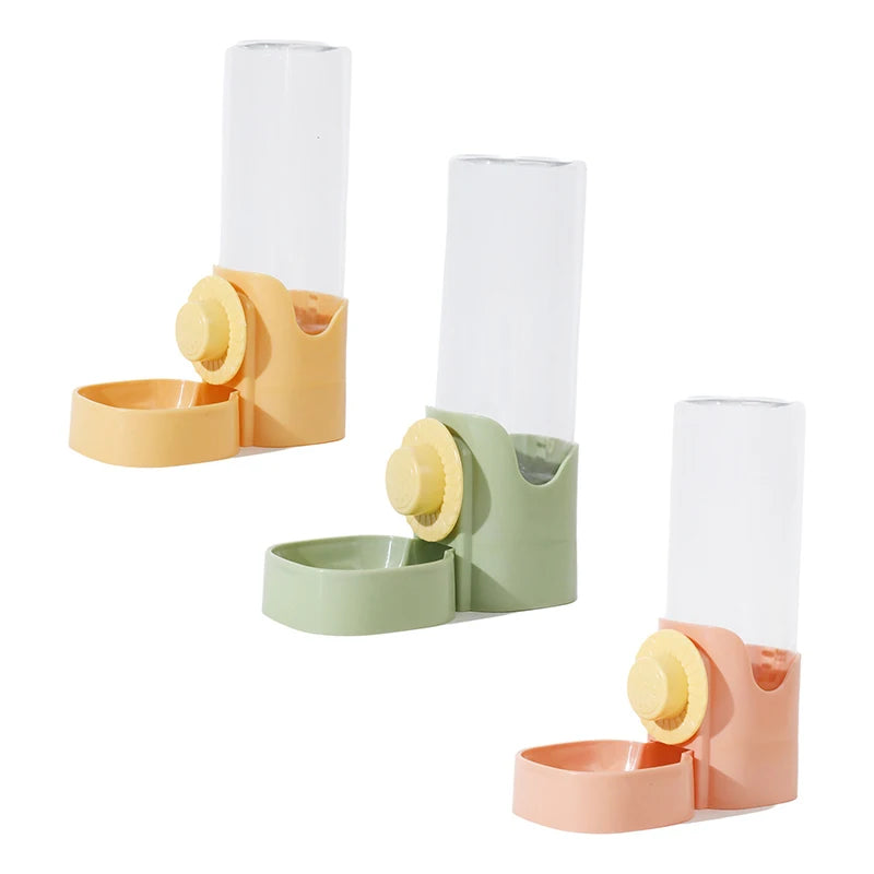 Automatic Pet Feeder & Water Bottle – Cage Hanging Dispenser Automatic Pet Feeder Qst