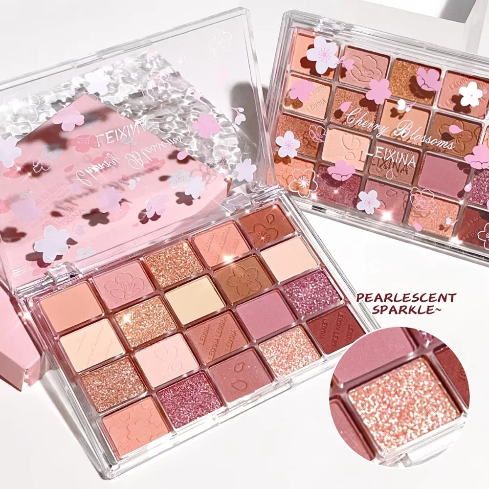 20-Color Eyeshadow Palette – Glitter, Shimmer & Matte | Qme Eyeshadow Palette Qme