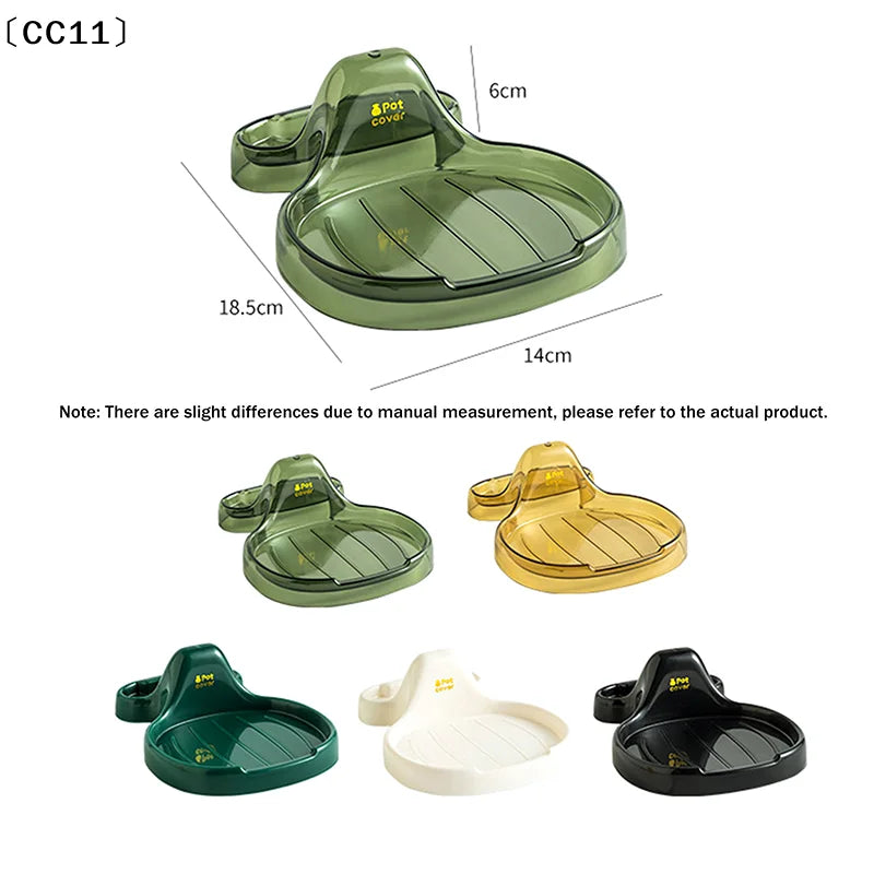 Silicone Pot Lid Holder & Drip Tray – No Drilling Needed Pot Lid Holder Qme