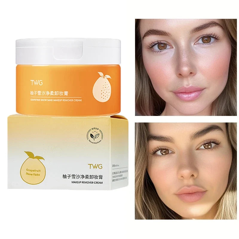 Grapefruit Gentle Facial Cleanser & Makeup Cleansing Cream Facial Cleanser Qme
