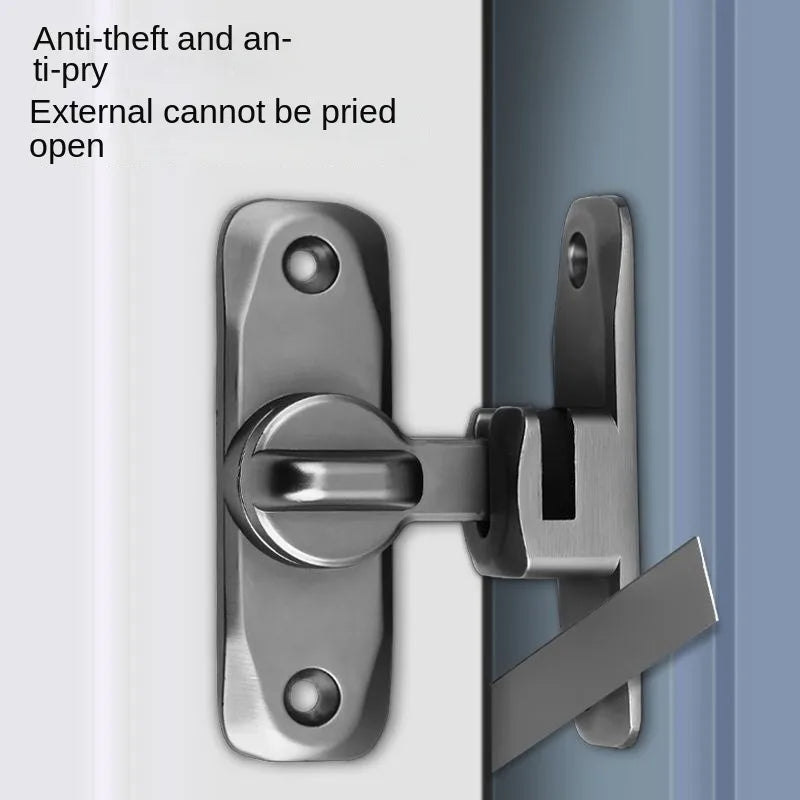 90 180° Flip Door Lock Zinc Alloy Sliding Gate Latch Security Door Latch Lock Qme