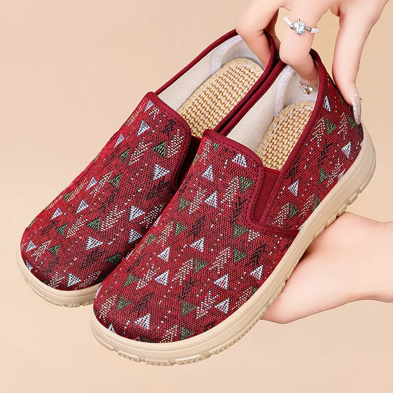 Women's Slip-On Flat Loafers – Soft Casual Cloth Shoes Women's Flat Loafers Qst