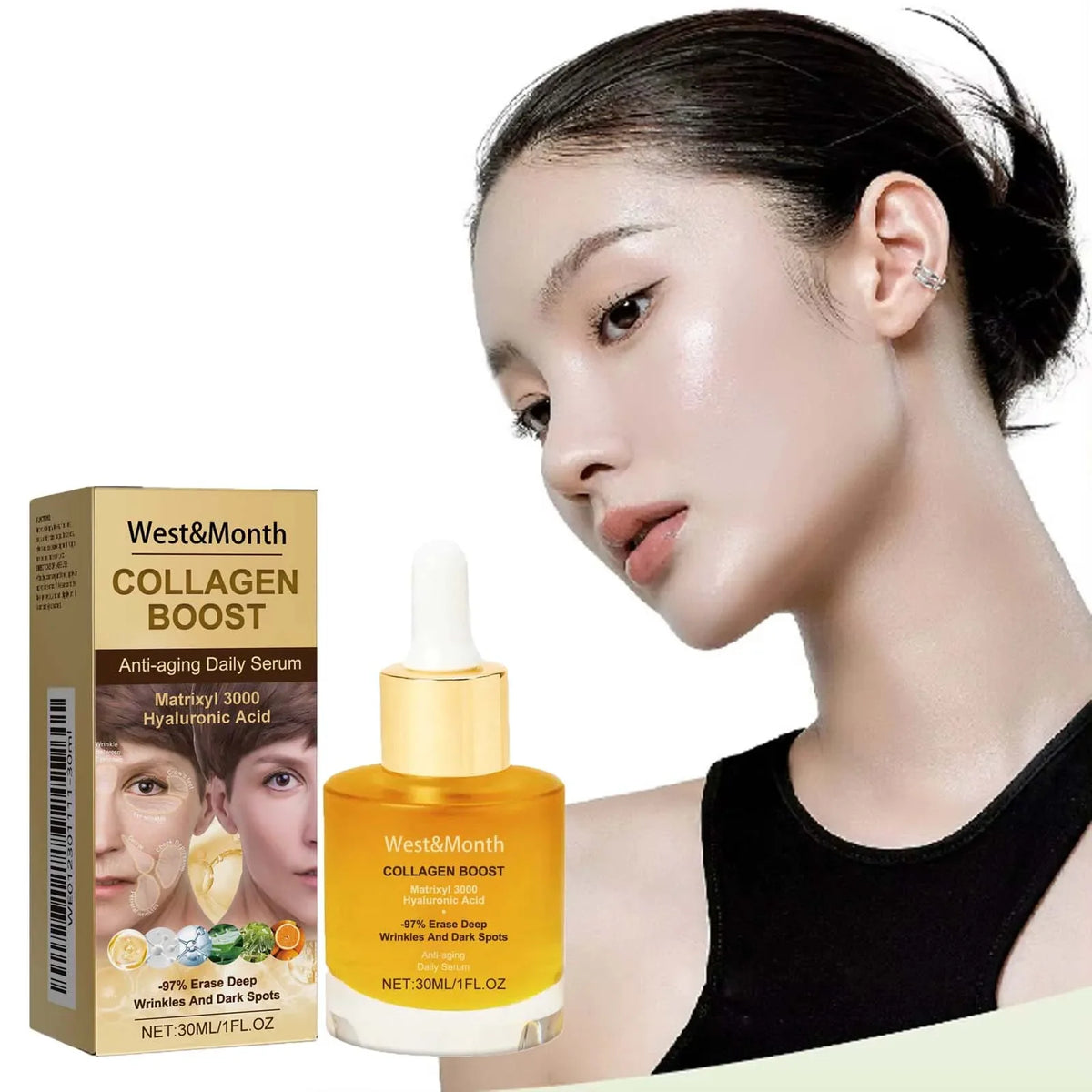 Collagen Face Serum – Hydrating, Tightening & Smoothing Collagen Face Serum Qme