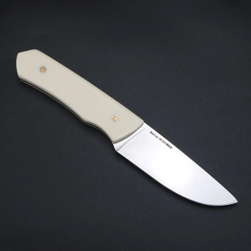XUAN FENG M390 Folding Knife – Cow Bone Handle Camping EDC Folding Camping Knife Qst