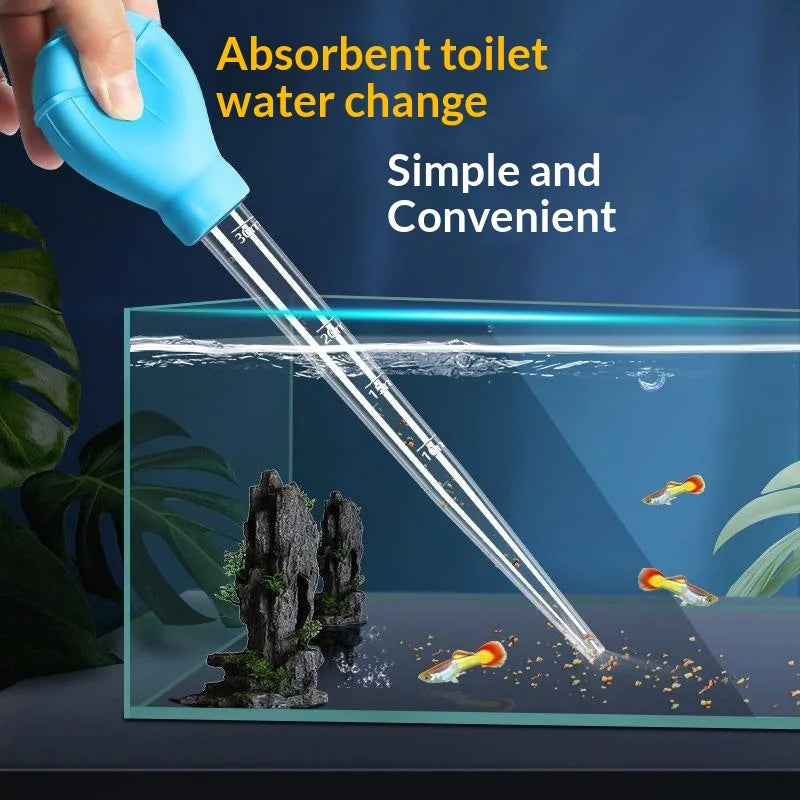 Fish Tank Vacuum Cleaner & Aquarium Water Changer Tool Aquarium Vacuum Cleaner Qme