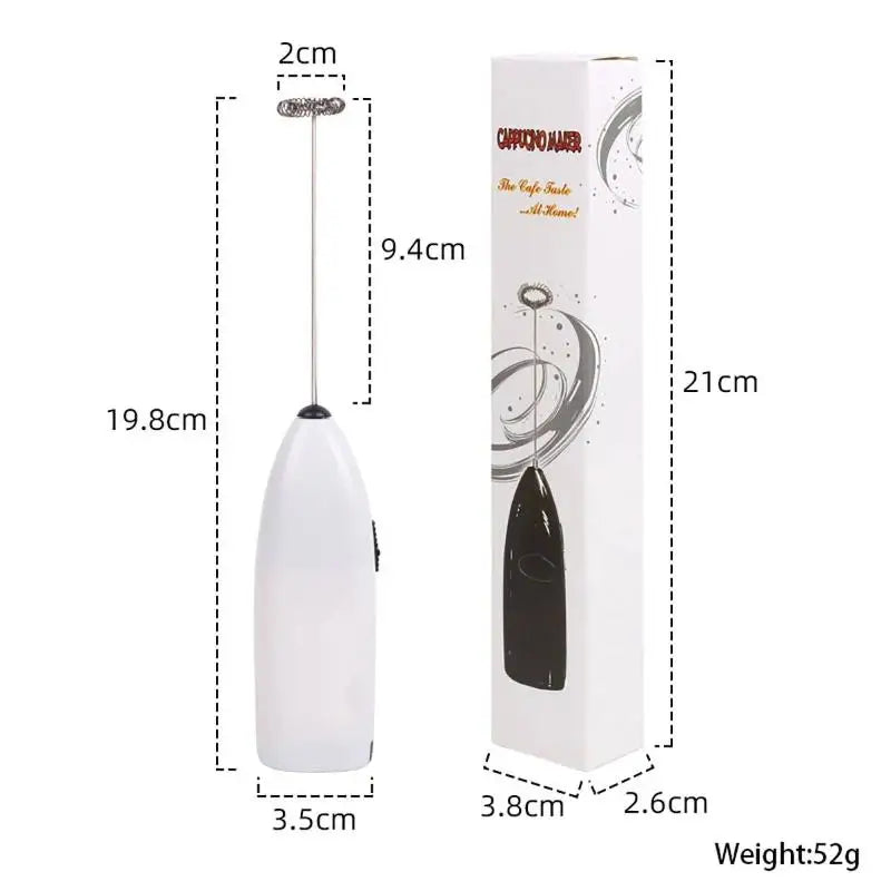 Portable Electric Handheld Egg Whisk – Ergonomic Handle Electric Handheld Whisk Qme Black