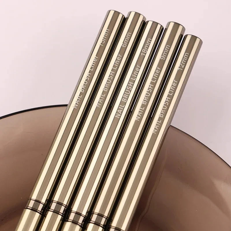 Nail Art Liner Brushes Set – Striping & Detail Drawing Pens Nail Art Brush Set Qme