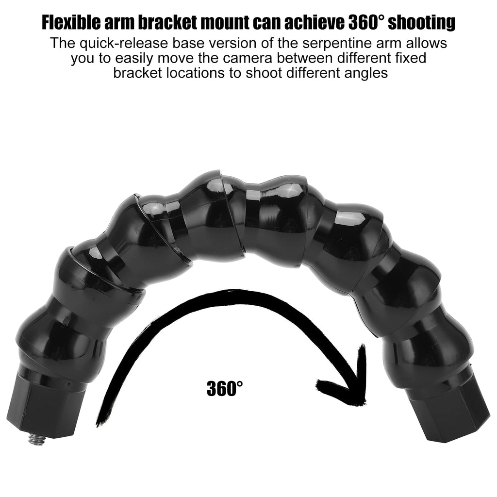 FLW 264 Flexible Gooseneck Camera Mount 8-Section 1/4in Screw Flexible Camera Mount Qst