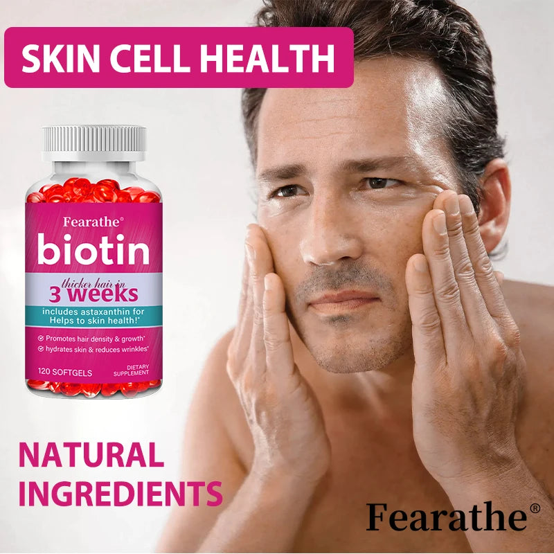 Biotin Capsules with Astaxanthin, MSM & Grape Seed | Beauty Beauty Supplement Capsules Qst