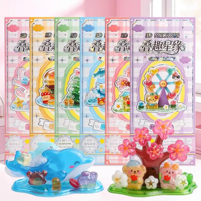 3D Crystal Animal Stickers – DIY Craft Scrapbook Decals | Qme Craft Stickers Qme