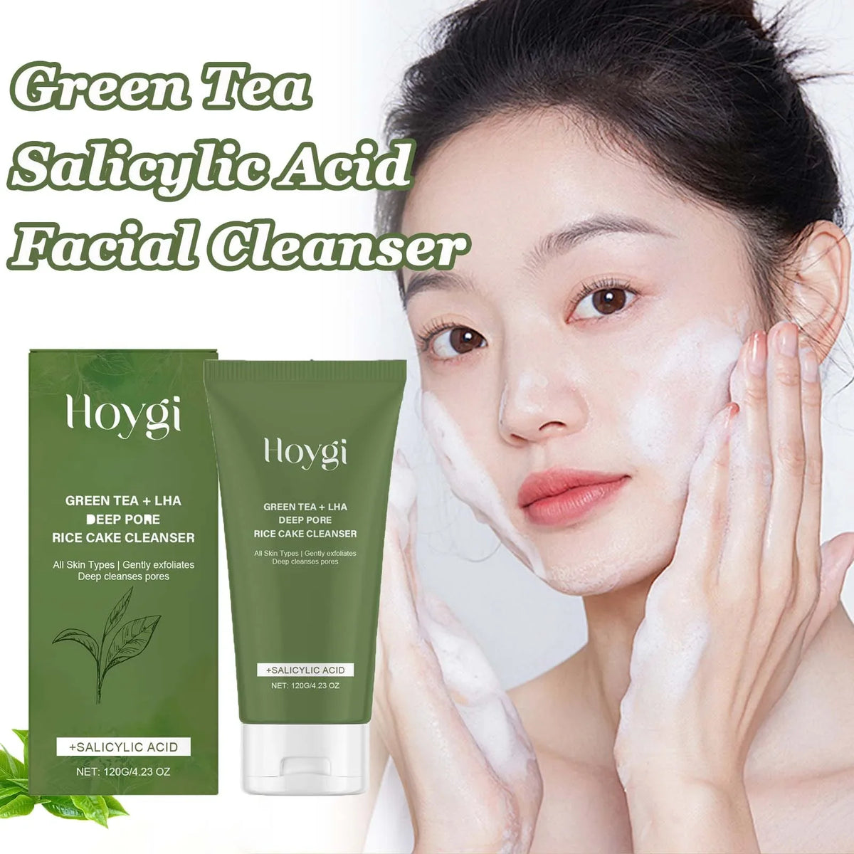 Green Tea Salicylic Acid Facial Cleanser – Pore Refining Facial Cleanser Qme