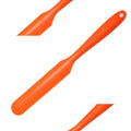 Non-Stick Silicone Mini Jar Scraper Spatula Spoon Silicone Jar Spatula Qme Orange
