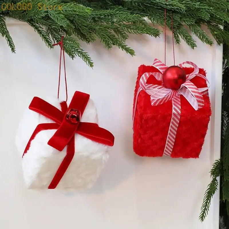 Soft Velvety Christmas Tree Hanging Ornaments | 3 Colors Christmas Tree Ornament Qme