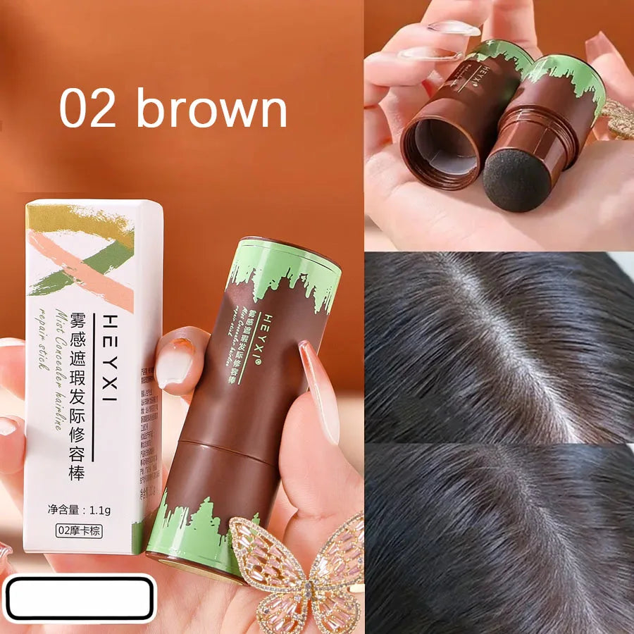 Waterproof Hairline Powder – Sweat-Resistant Long-Lasting Formula Hairline Powder Qme 02 brown