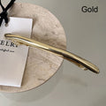 11cm Vintage Golden Metal Barrette Spring Hair Clip Hairpin Hair Clip Barrette Qst Gold