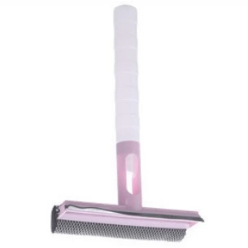 Multidirectional Spray Window Squeegee & Wiper – 3-in-1 Window Squeegee Wiper Qme Pink