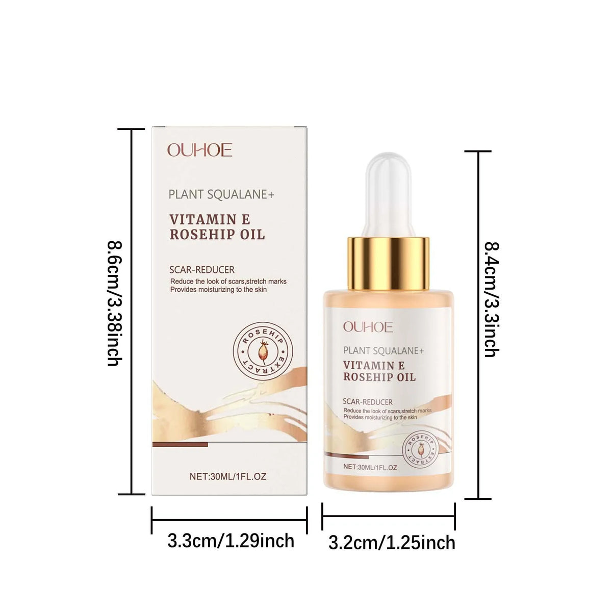 Squalane Rosehip Face Oil – Firming, Lifting & Hydrating Face Oil Qme