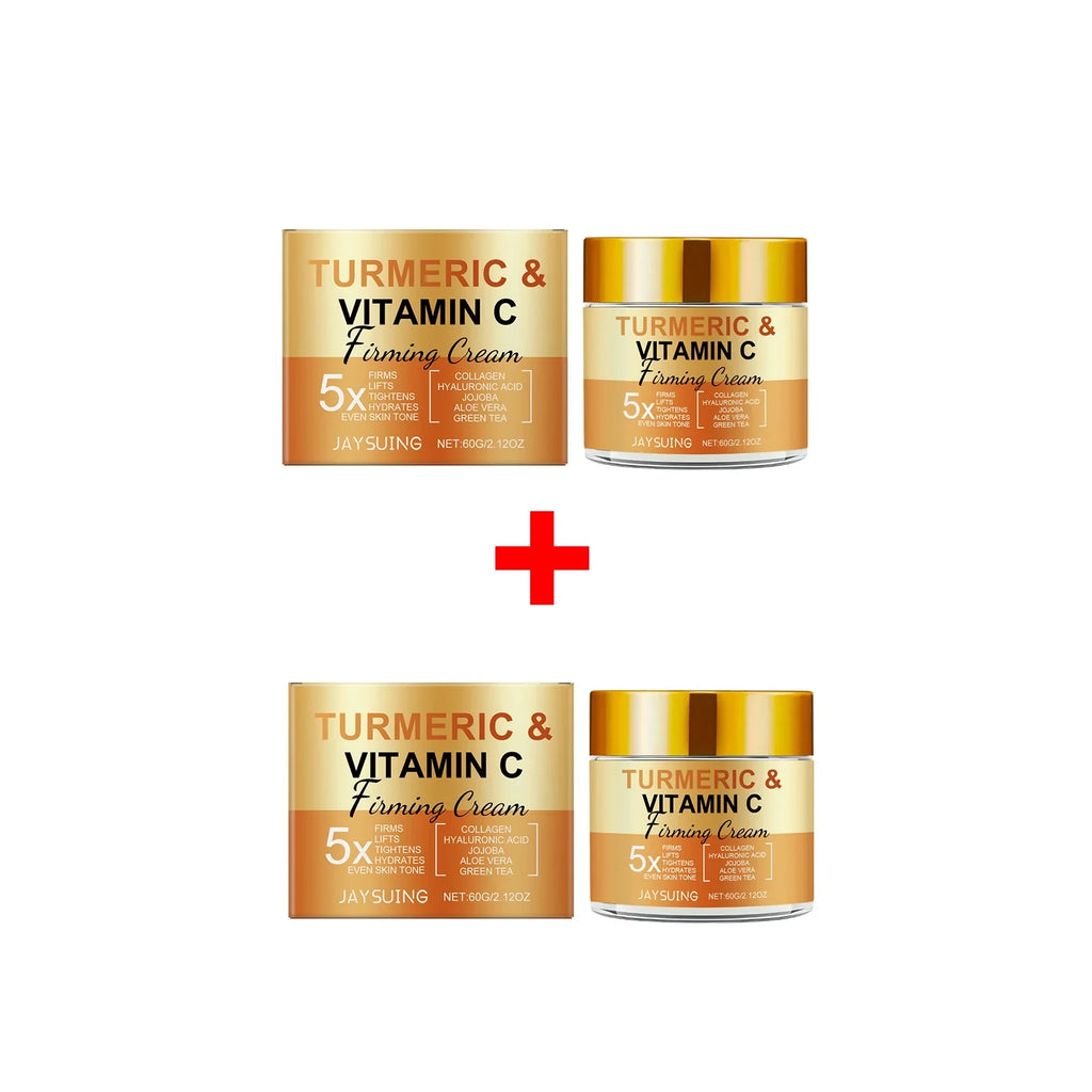 Jaysuing Turmeric Firming Face Cream – Brighten & Smooth Firming Face Cream Qme 120g Boxed