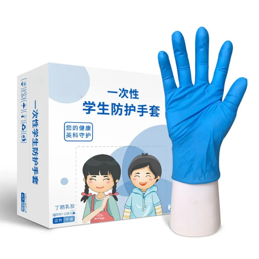 Blue Disposable Latex Gloves – Anti-Static Kitchen & Craft Disposable Latex Gloves Qme