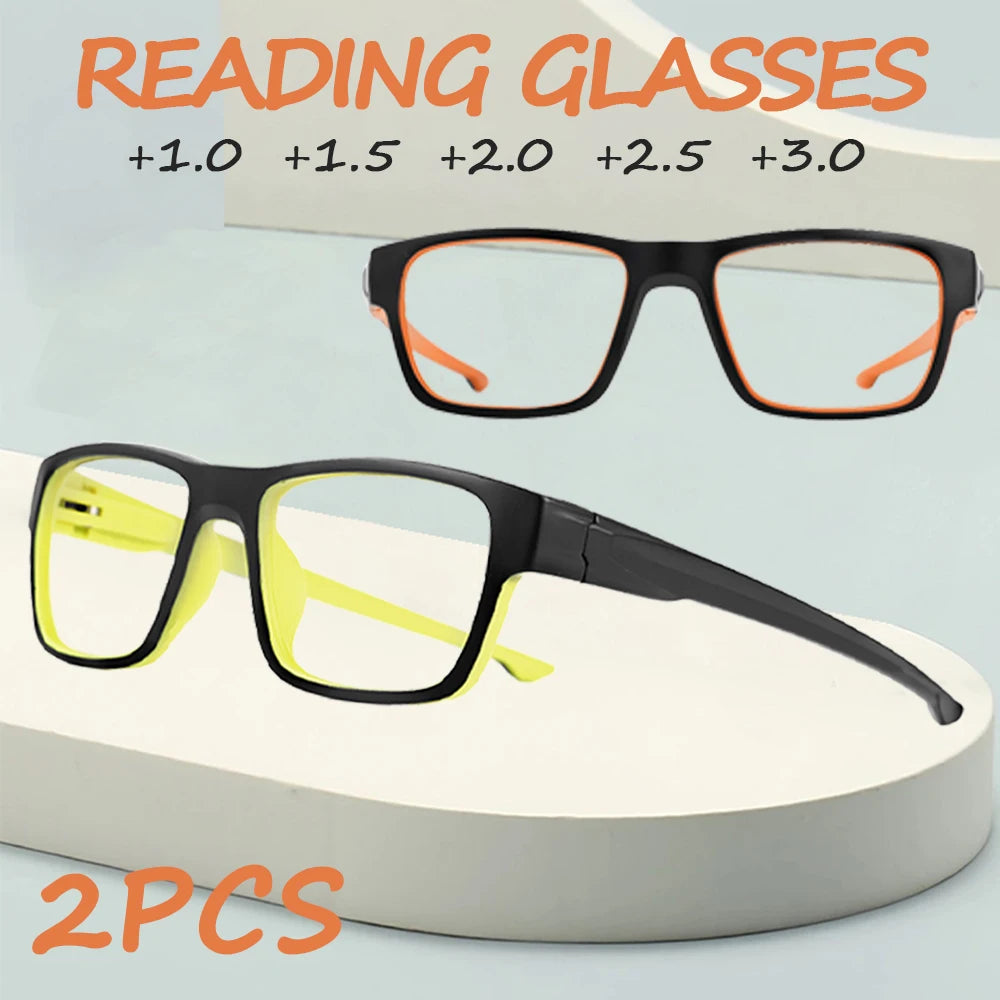 VOPHA 2-Pack Anti Blue Light Reading Glasses Men & Women Reading Glasses Qst