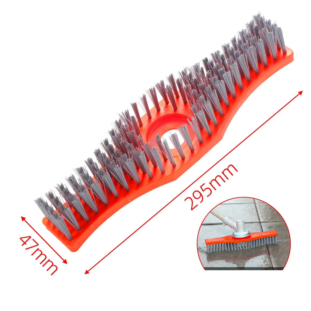 Lawn Mower Cleaning Brush – Adjustable Handle & Nylon Bristles Garden Cleaning Brush Qme