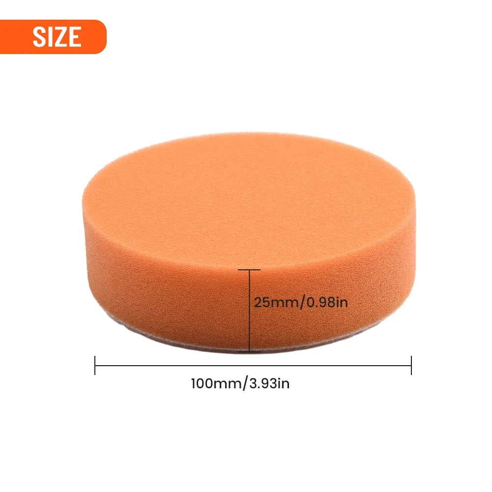 4-Pack Reusable Sponge Polishing Buffing Wax Pads – 4 Inch Polishing Sponge Pads Qme