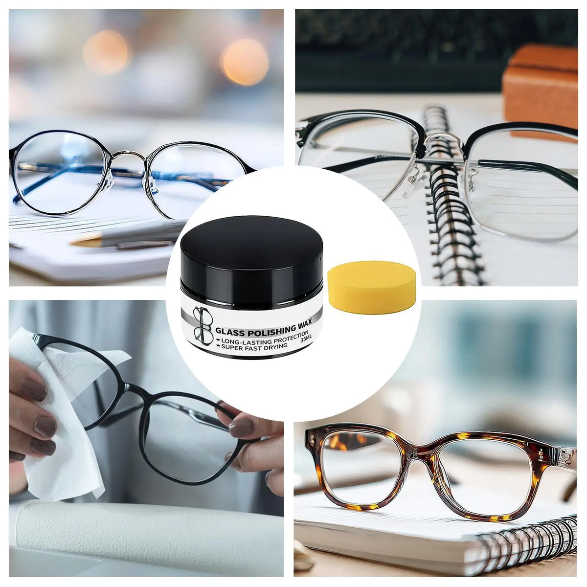 Eyeglass & Screen Scratch Remover Polish Kit | Multi-Surface Lens Polish Kit Qme