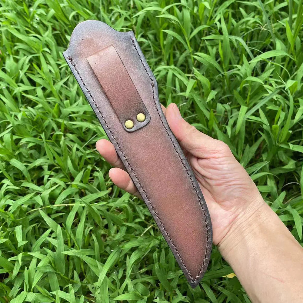 25.5cm Leather Knife Sheath – Universal Fixed Blade Scabbard Leather Knife Sheath Qst