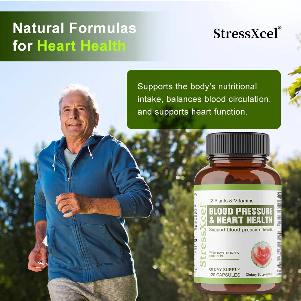 Hawthorn Hibiscus Garlic Cardiovascular Support Supplement Wellness Supplement Qst