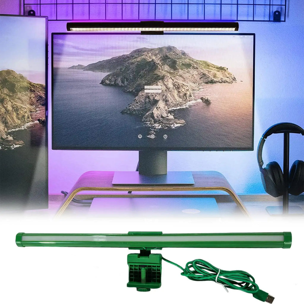 Monitor Light Bar – 3 Color Adjustable Anti-Glare Screen Lamp Monitor Light Bar Qme