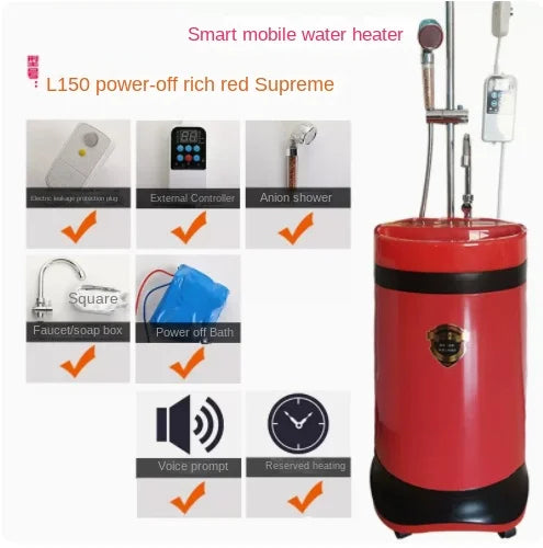 Electric Mobile Water Heater Smart Integrated Storage Shower Electric Water Heater Qst 9