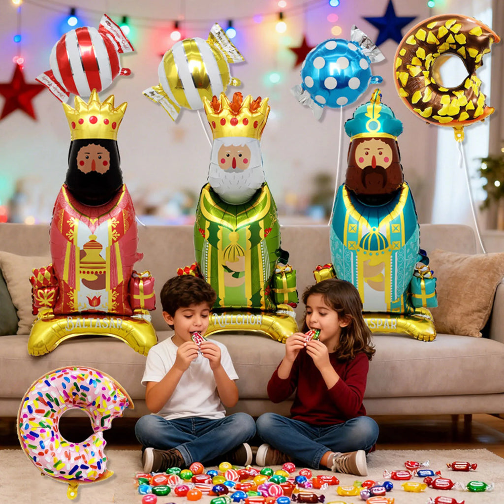 Cartoon King Crown Foil Balloon – Large Party Decoration Party Foil Balloon Qme